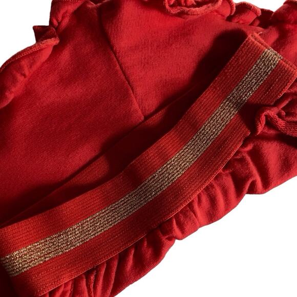 Cat and Jack Orange Gold Shorts Ruffle Elastic Waistband Baby Girl 0-3 Months - Picture 3 of 5